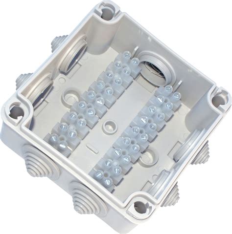 junction box narrow|small junction box with terminals.